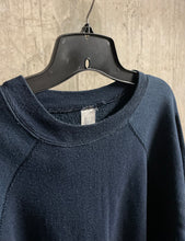 Load image into Gallery viewer, 60s Navy Blue Sweatshirt - Sz L
